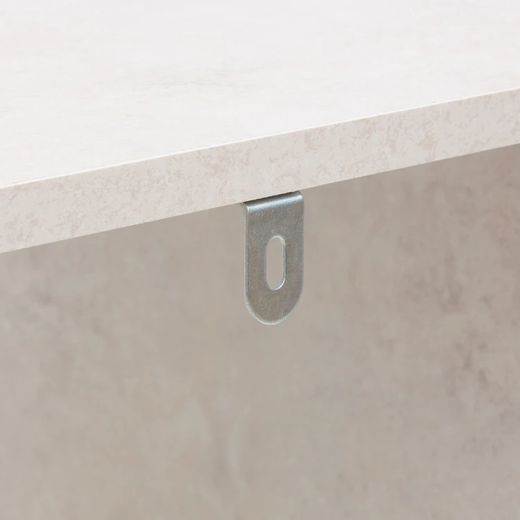 Regal mit 2 Fächern aus Spanplatten in Holzoptik