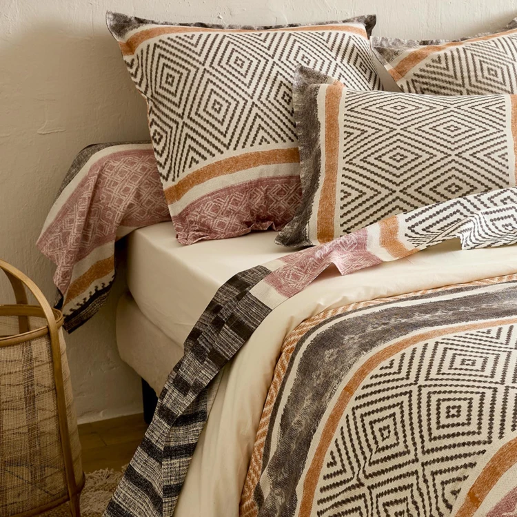 Federa in cotone geometrico 57ct