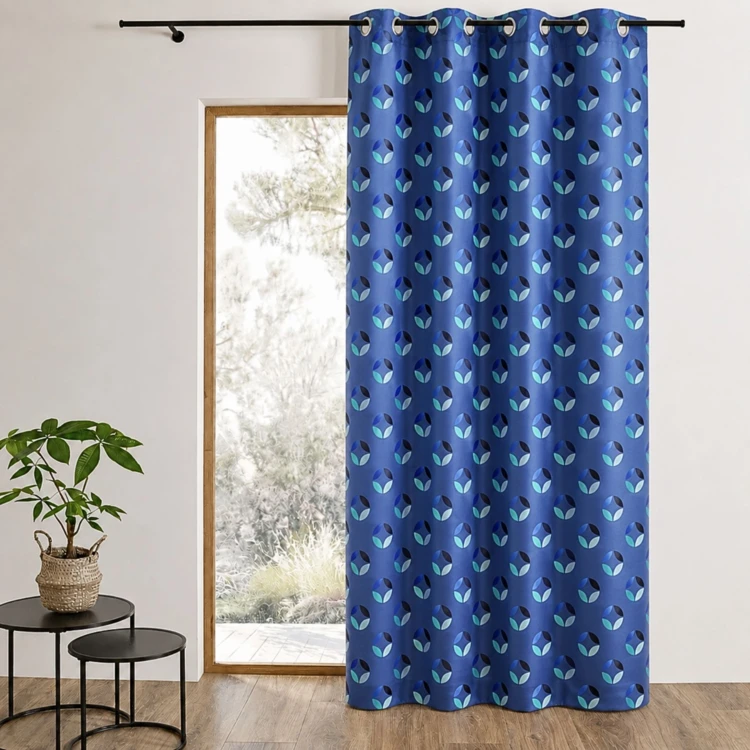 Jacquard-Lichtvorhang mit Rosettenmuster