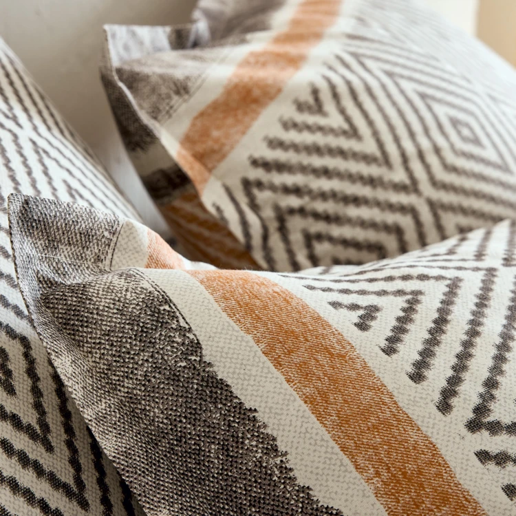 Federa in cotone geometrico 57ct