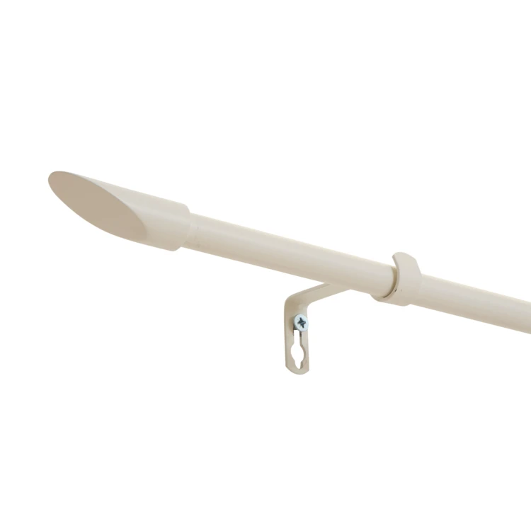 Kit tringle à rideaux extensible avec embout flèche en métal