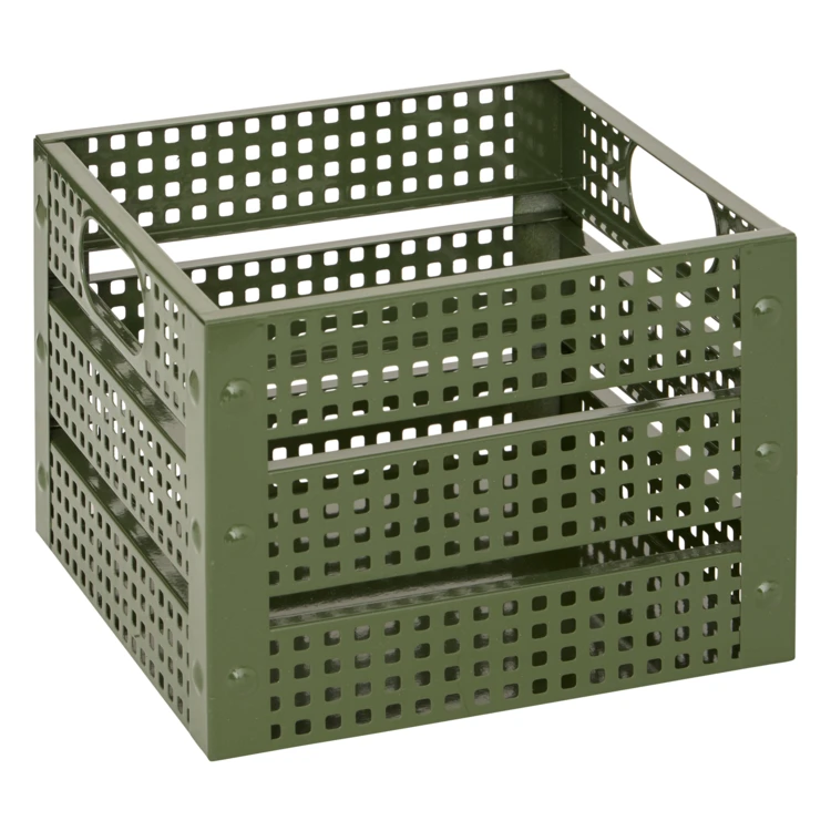 Set de 4 caisses de rangement en métal empilables