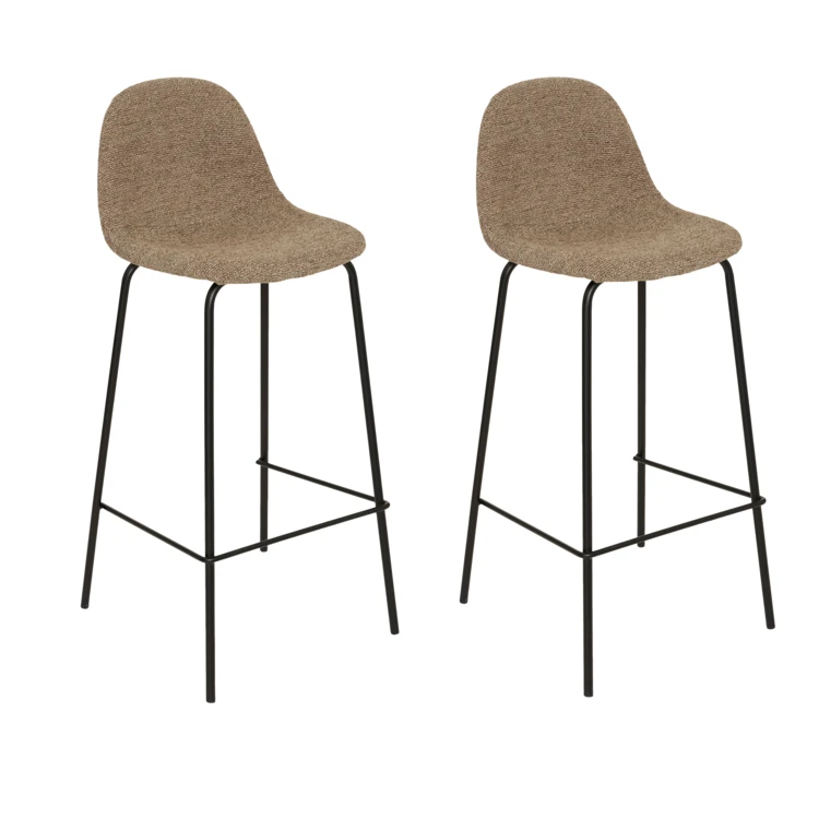 Lot de 2 tabourets de bar haut