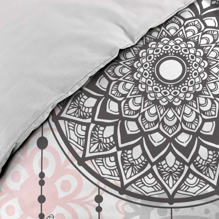 Parure de lit 3 pièces coton motif attrape-rêves housse + taies
