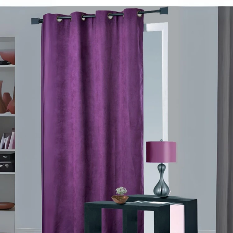 Rideau obscurcissant et isolant aspect velours