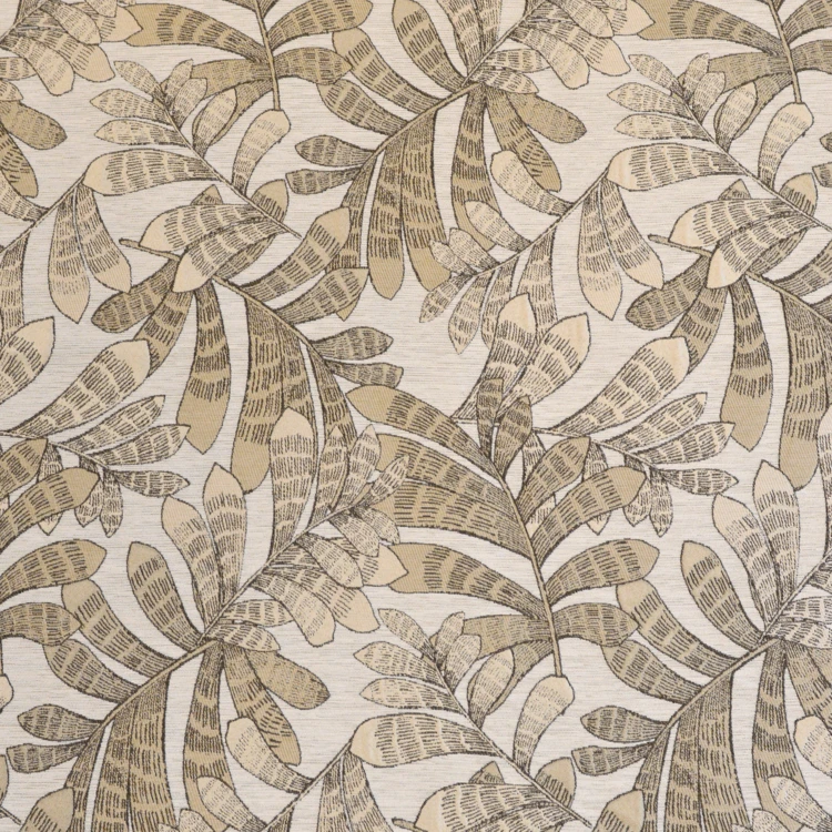 Dämpfender Jacquard-Vorhang mit Pflanzenmotiven