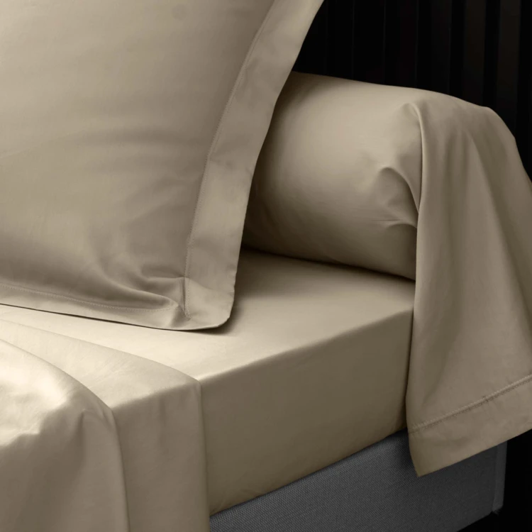 Taie d'oreiller volant plat 100% percale de coton ORIGINE