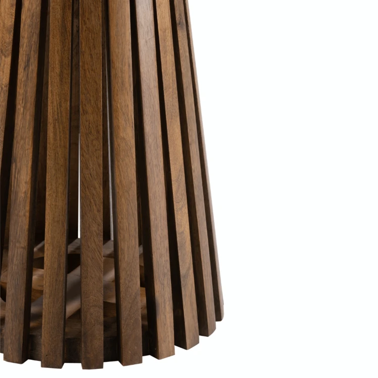 Mesa de centro de madera de mango oscuro J-Line