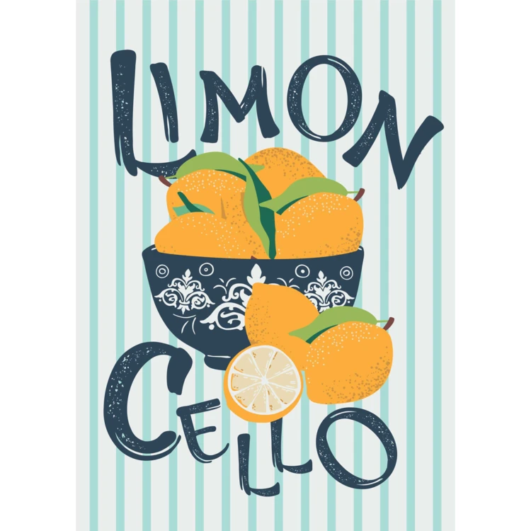 Lot de 3 torchons Limoncello