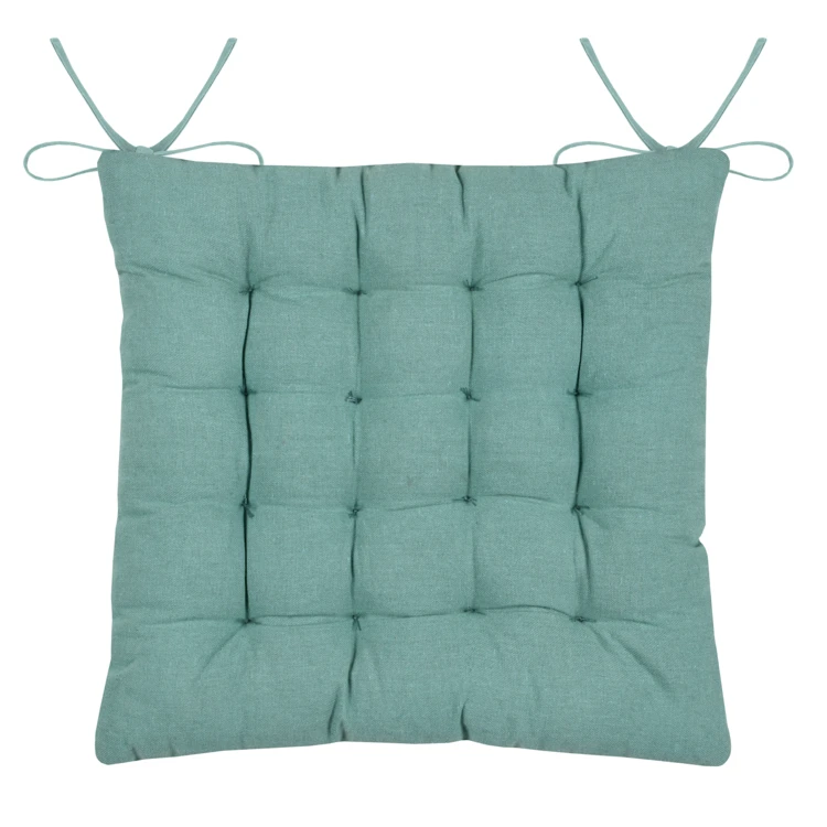 Galette de chaise polycoton matelassée marin