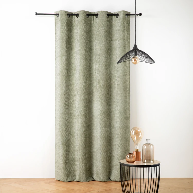 Rideau thermique et phonique velours chenille