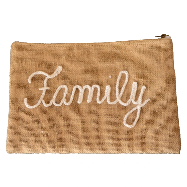 Pochette Jute "Family"