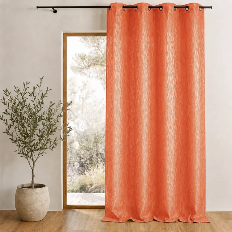 Cortina difusora de jacquard estampado