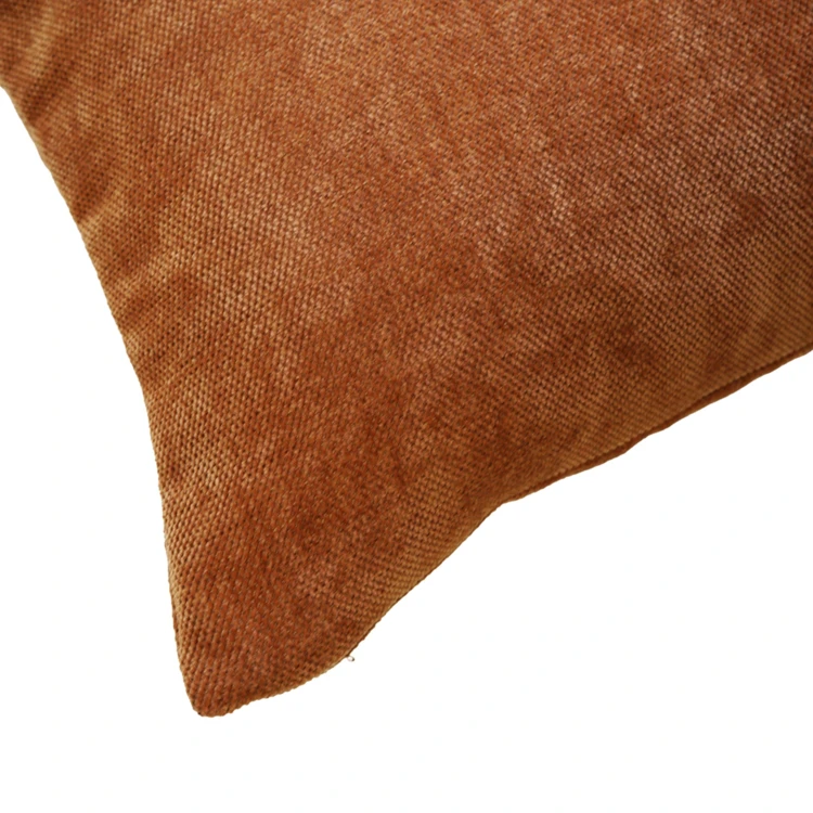 Coussin décoratif rectangulaire déhoussable en velours chenille