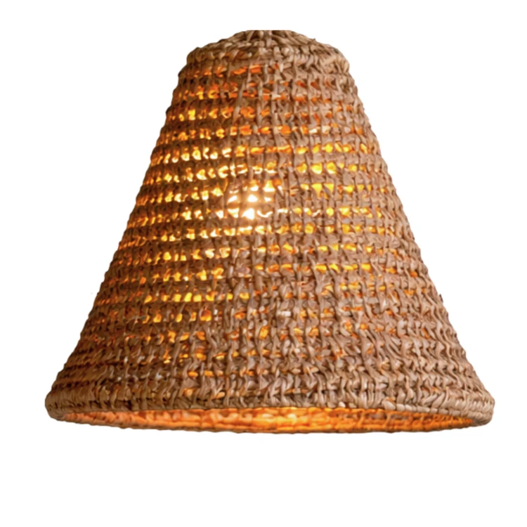 Lampenschirm Kegel Palmblätter