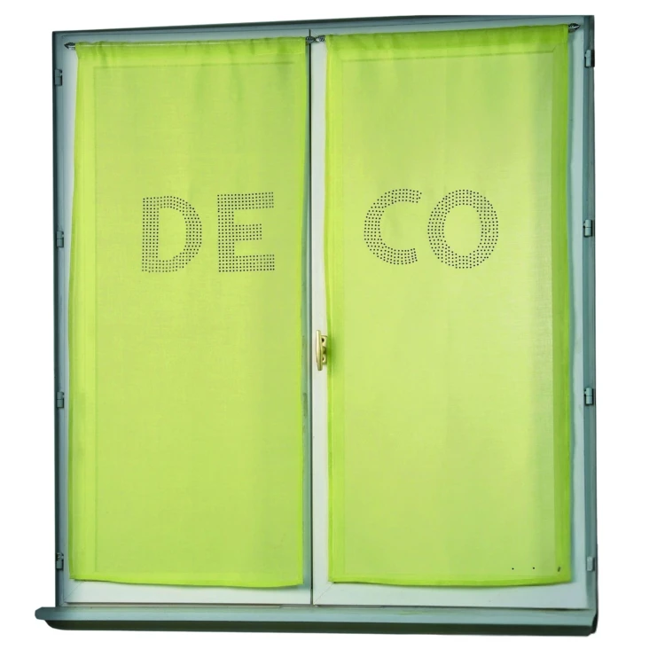 Par de cortinas transparentes com strass «DECO»