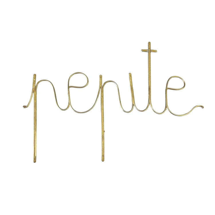 Wort Messingdraht "PÉPITE"
