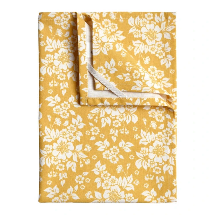 Torchon de cuisine en coton à motif floral imprimé