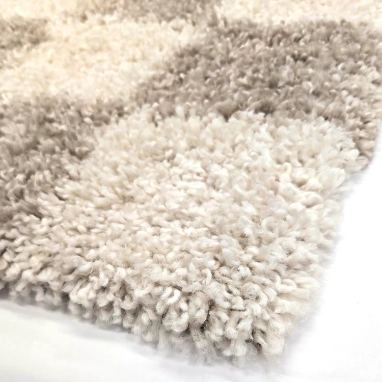 Alfombra rectangular de pelo largo