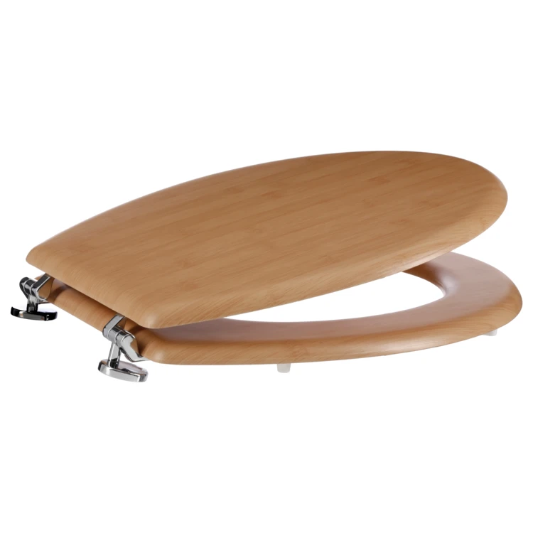 Abattant WC en bois effet bambou