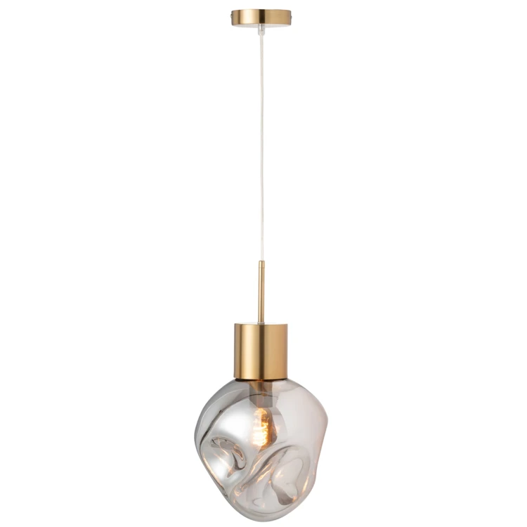 Suspension en verre et métal