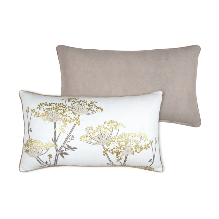 Coussin  feuillage doré