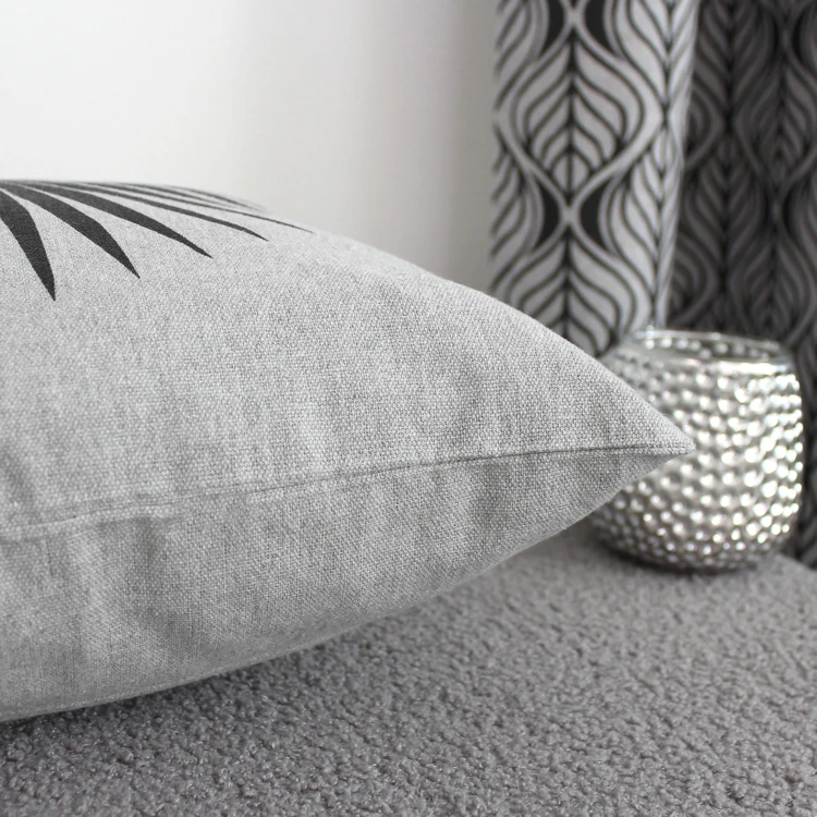 Coussin carré feuille de palmier