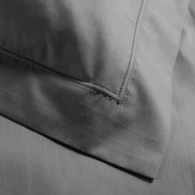 Taie d'oreiller volant plat 100% percale de coton ORIGINE
