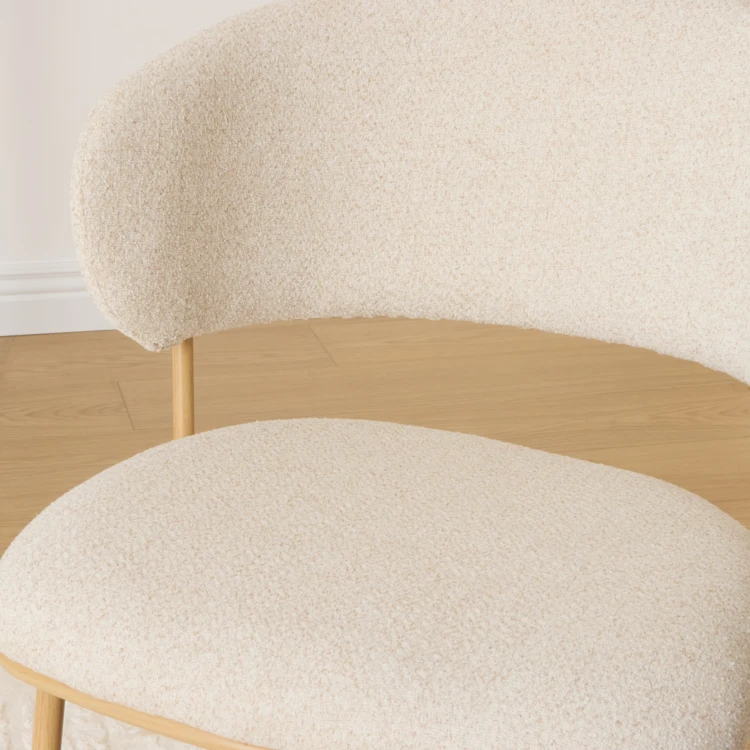 Lot de 2 fauteuils de table en chenille