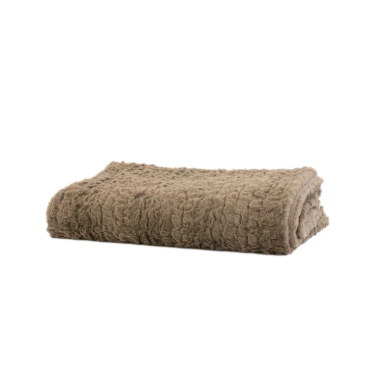 Plaid doux texturé