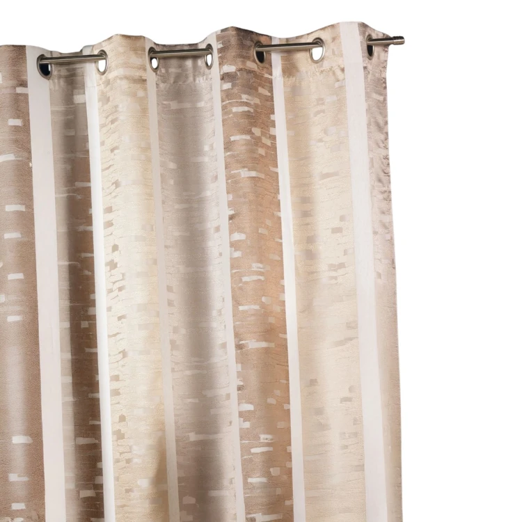 Cortina jacquard con rayas verticales de colores