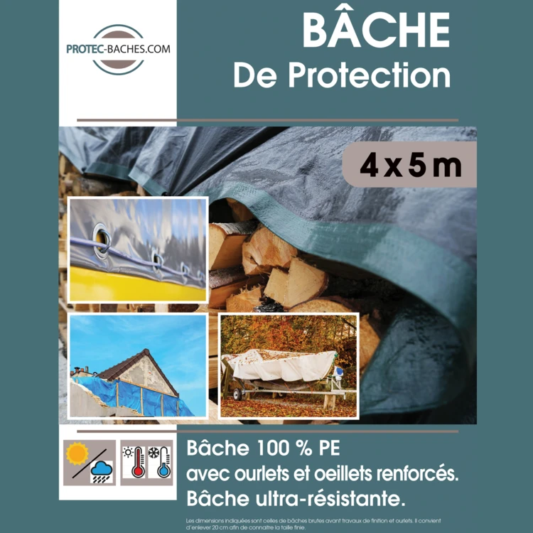 Telone impermeabile con occhielli 60gr/m²