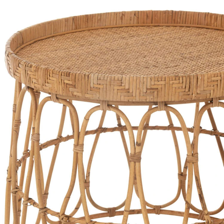 Couchtisch aus Rattan – 2er-Set