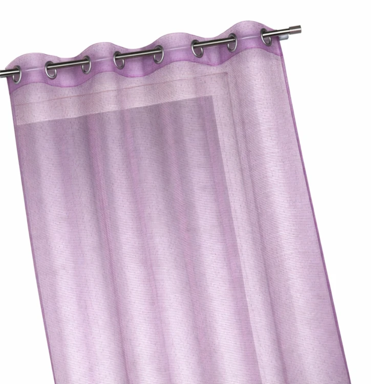 Organza voile met fijne horizontale strepen