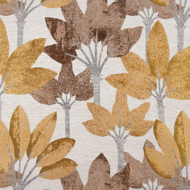 Rideau à oeillets jacquard motif végétal