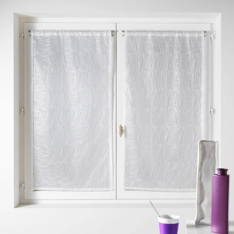 Par de visillos de organza lisos
