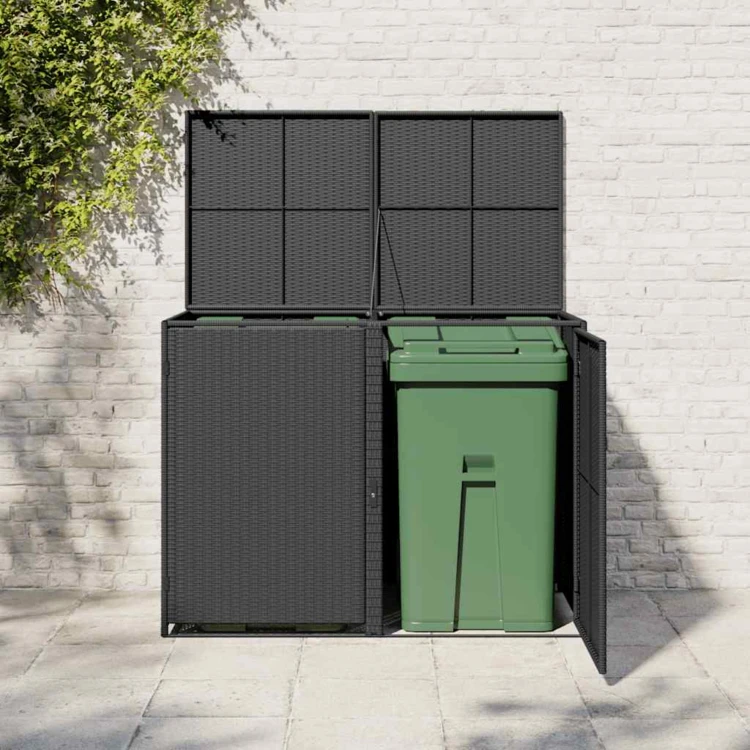 Abri pour poubelles double