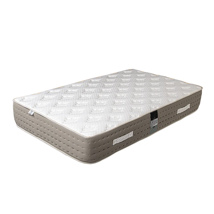 Ensemble matelas ressorts ensachés 26 cm et sommier beige