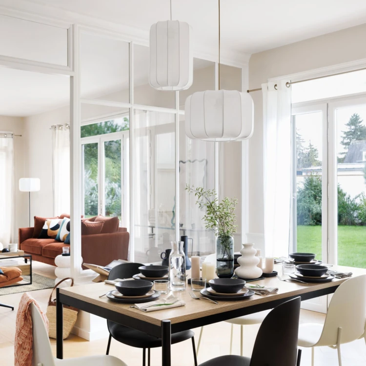 Suspension en coton blanc