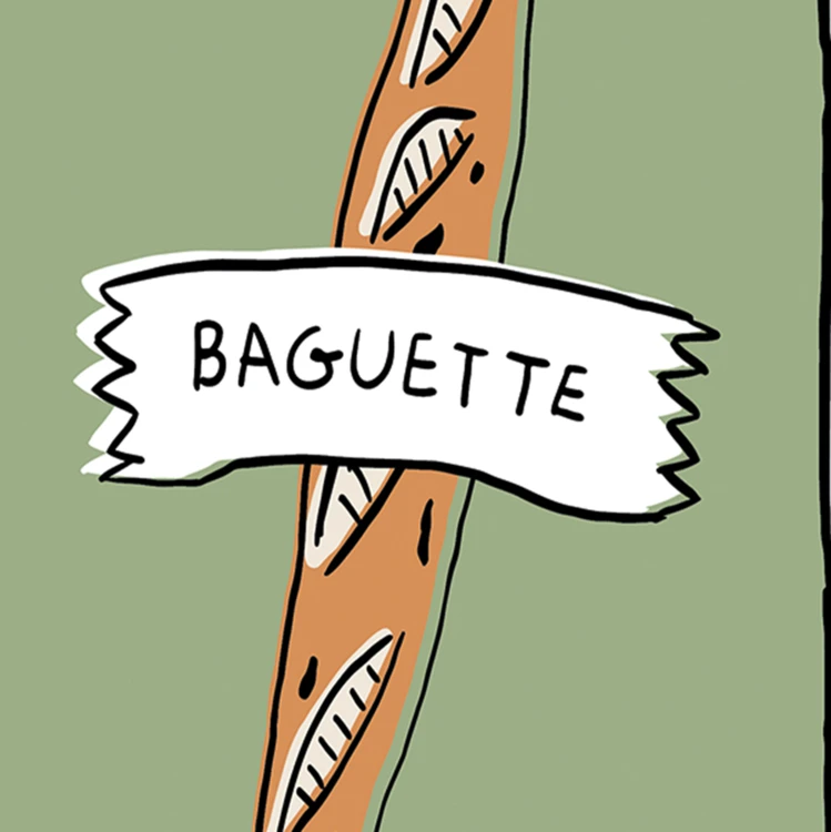 Lote de 15 servilletas baguette