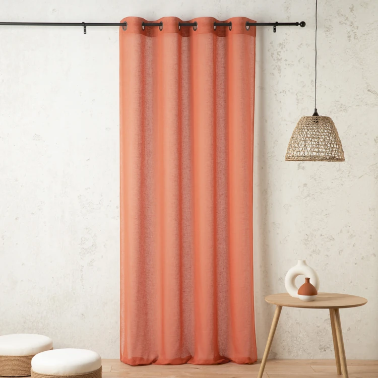 Cortinas lisas y de rejilla de poli/lino