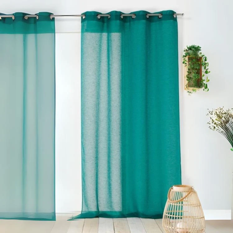 Cortinas lisas, com remoção de ar