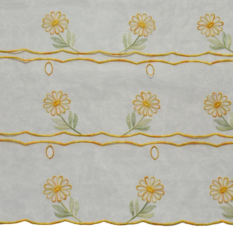 Modulable brodé à motifs fleuris