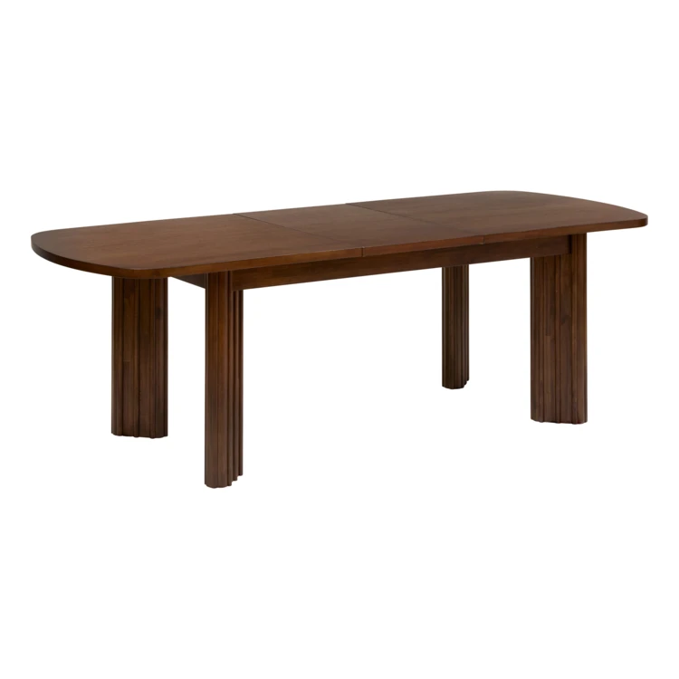Mesa de comedor extensible de madera