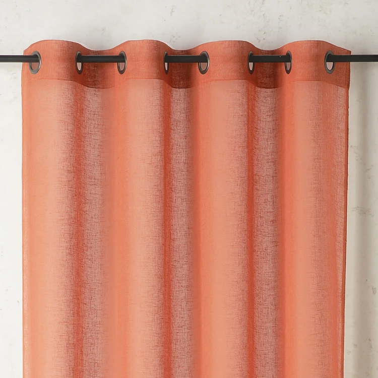 Cortinas lisas y de rejilla de poli/lino