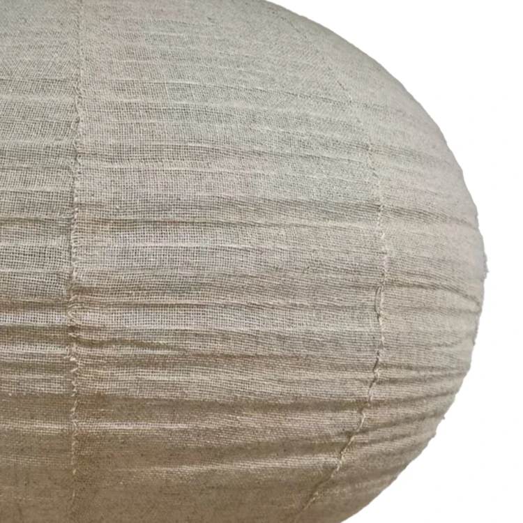 Abat-jour lanterne tissu effet lin