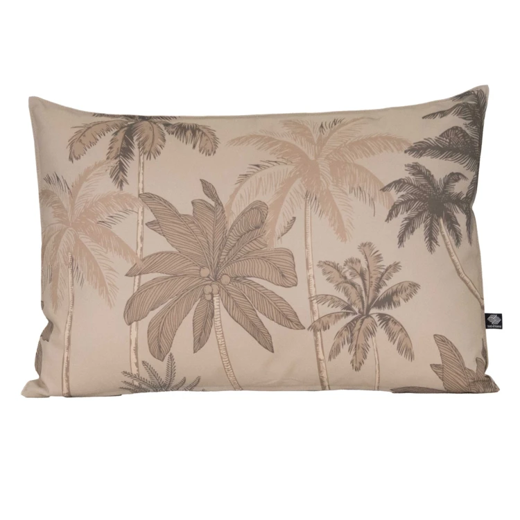 Coussin d'extérieur déperlant imprimé palmiers