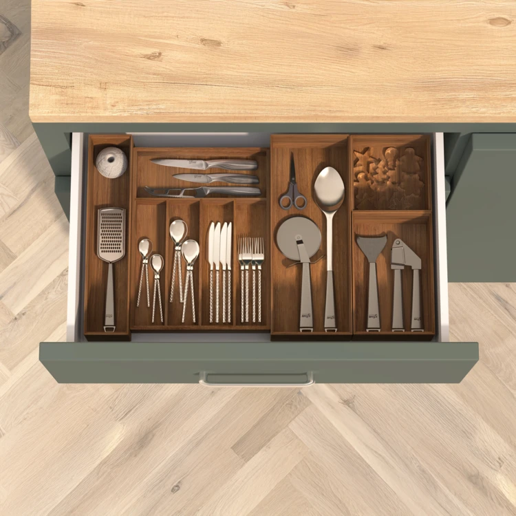 Schubladenorganizer aus Holz