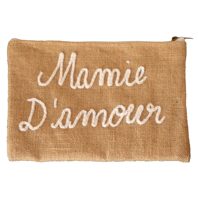 Pochette Jute "Mamie d'amour"