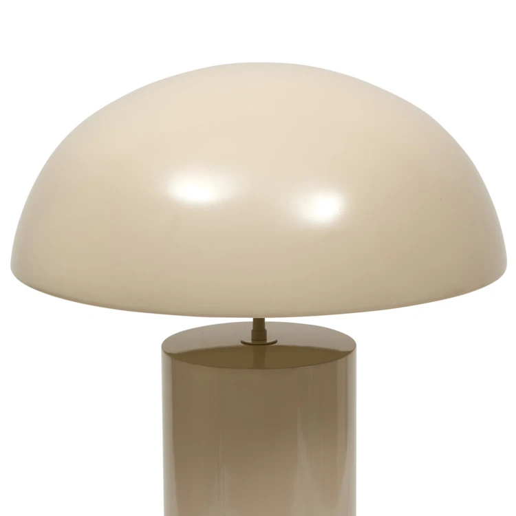 Lampadaire champignon en acier avec abat-jour arrondi